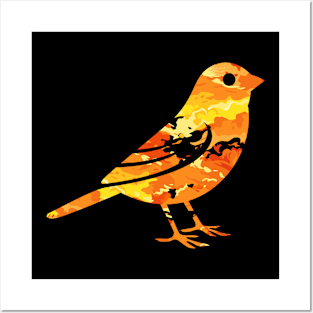 fire canary Posters and Art